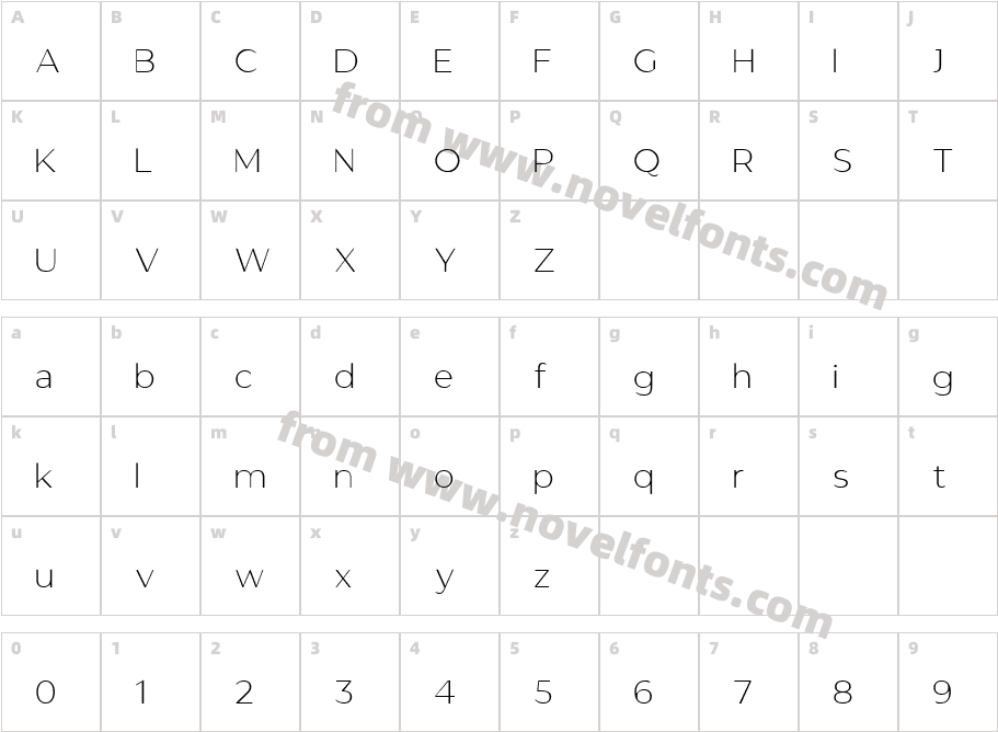 GANTIC LightCharacter Map