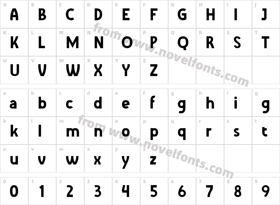 GEABOLTCharacter Map