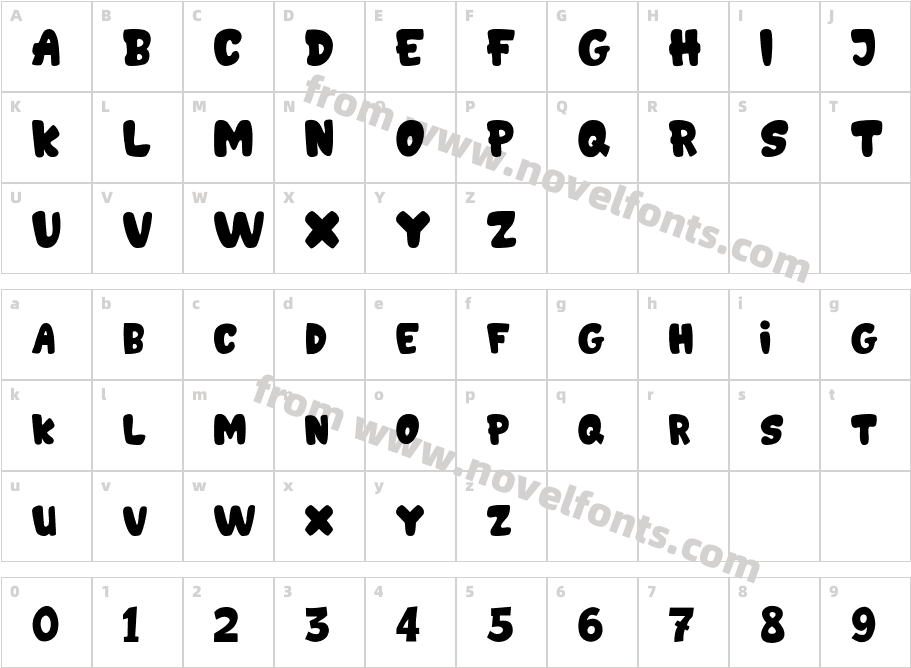 GEDEBOOGCharacter Map