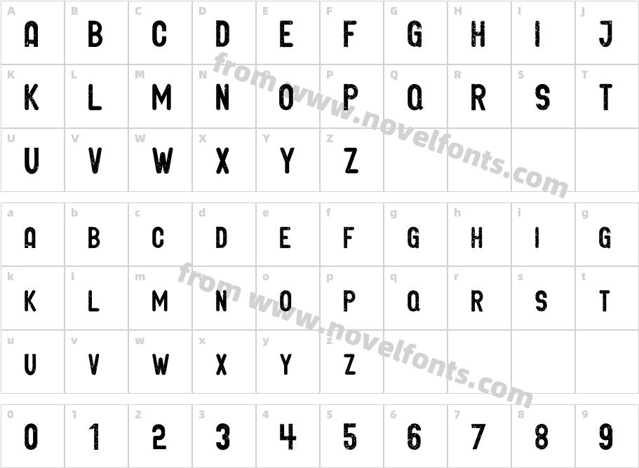 GLIFORD GrungeCharacter Map
