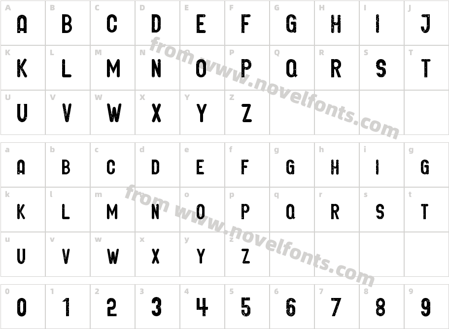 GLIFORD GrungeCharacter Map