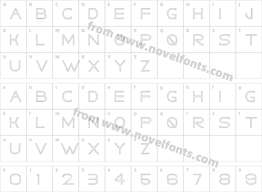 GRACETIANS StrokeCharacter Map