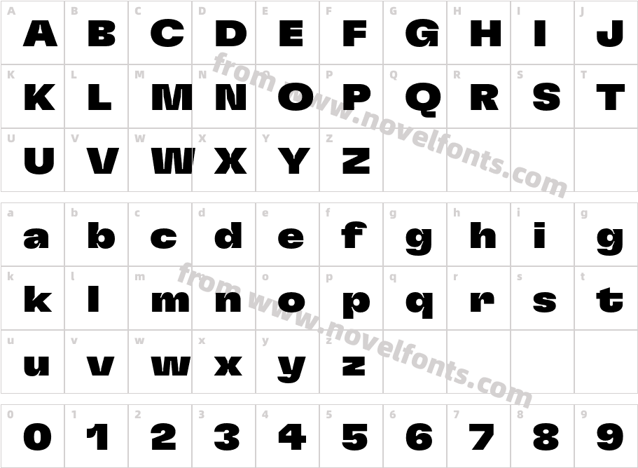 GT Flexa Trial Ext BlCharacter Map