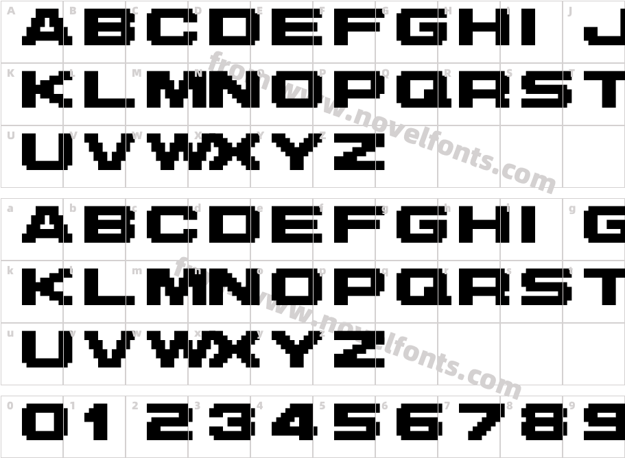 M42_FLIGHT 721Character Map