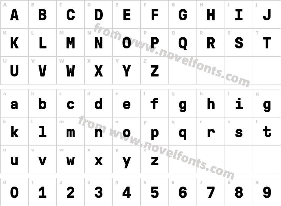 GT Pressura Mono Trial BdCharacter Map