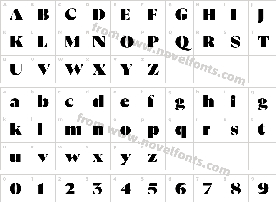 GT Ultra Fine UltraCharacter Map