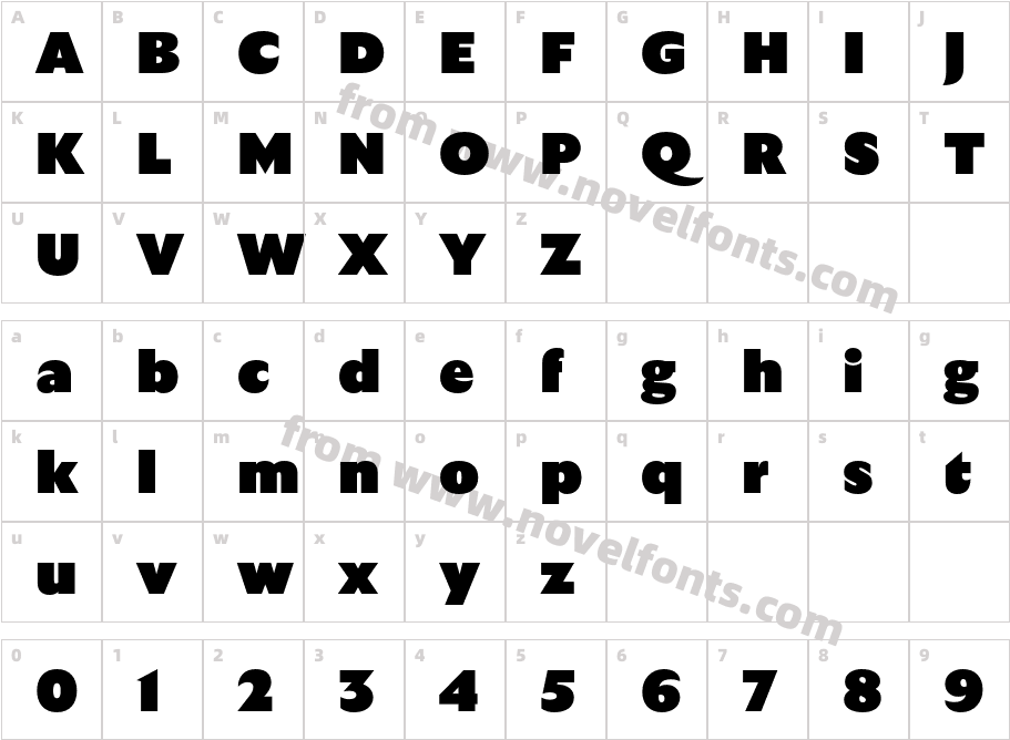 GT Ultra UltraCharacter Map