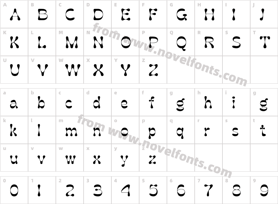 Gadion DrawnCharacter Map