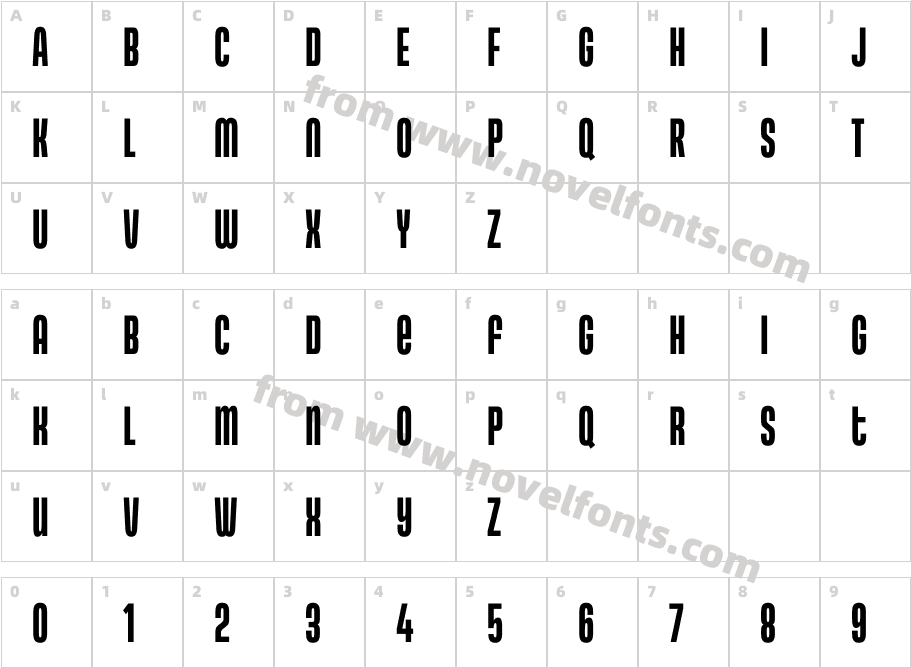 Gala Ex Cond BdCharacter Map