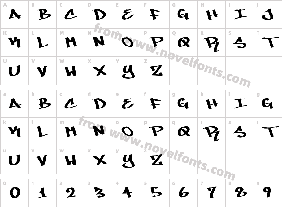 MARE 007Character Map