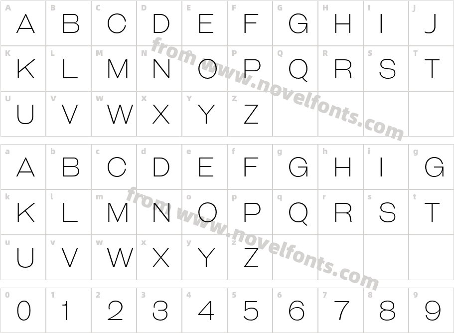 Galderglynn Titling El RegularCharacter Map