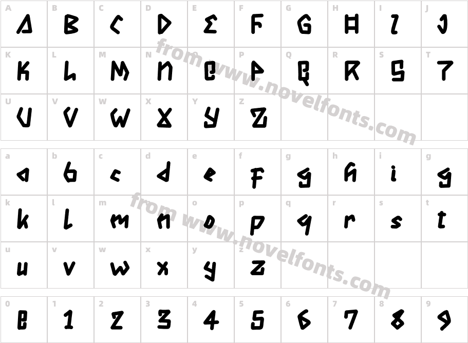 Galebok Demo RegularCharacter Map