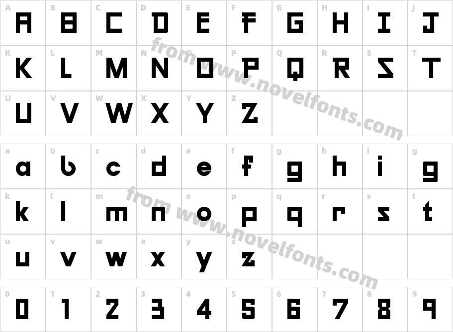Galiver Sans BoldCharacter Map