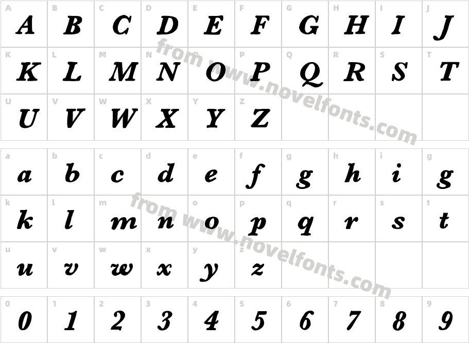 GalleyCharacter Map