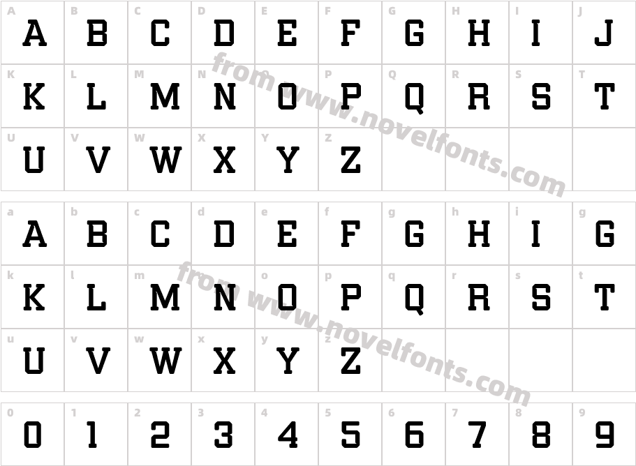 Gamarasa Semibold RoundCharacter Map