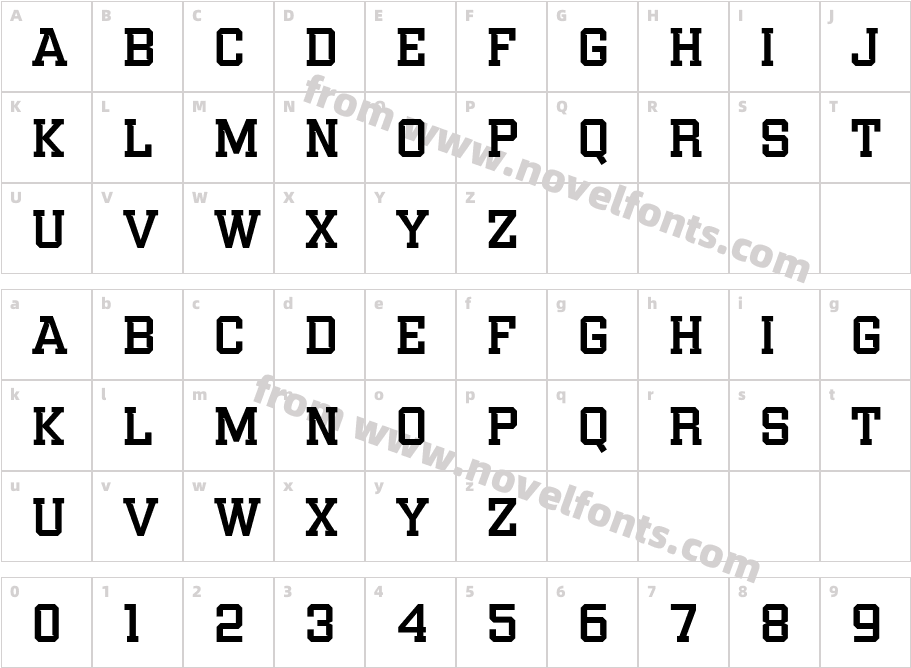 Gamarasa SemiboldCharacter Map