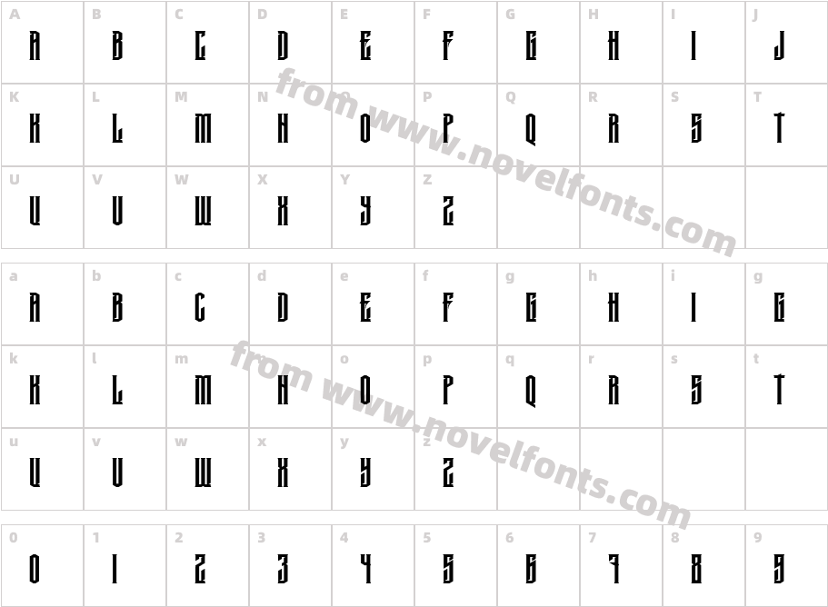 MCF krechetCharacter Map