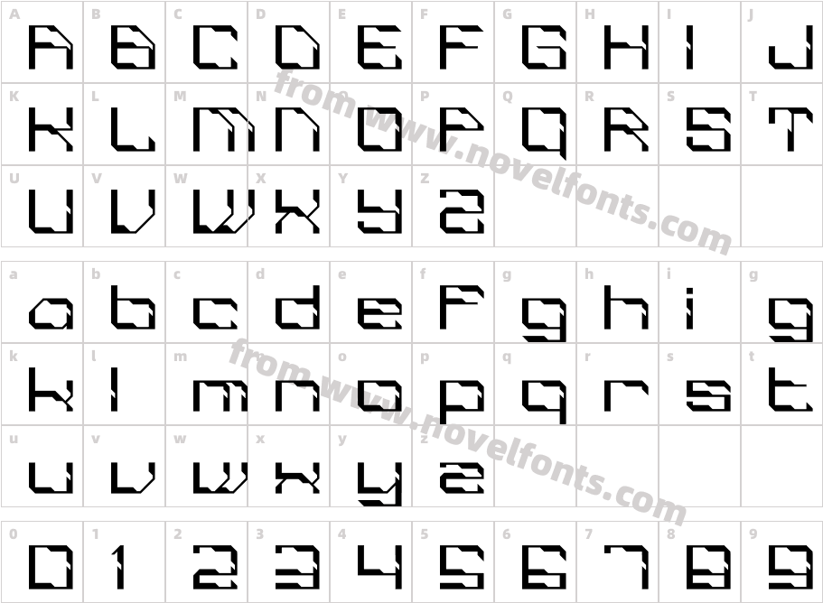 MELODICS FILTURECharacter Map