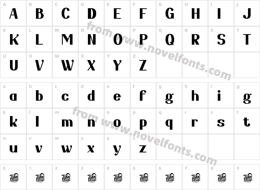 Gediya BoldCharacter Map