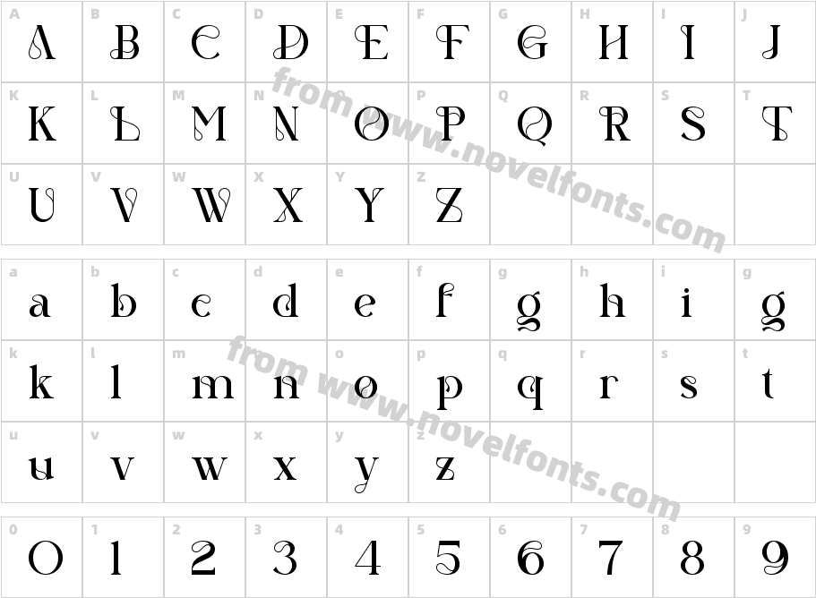 GeliantCharacter Map