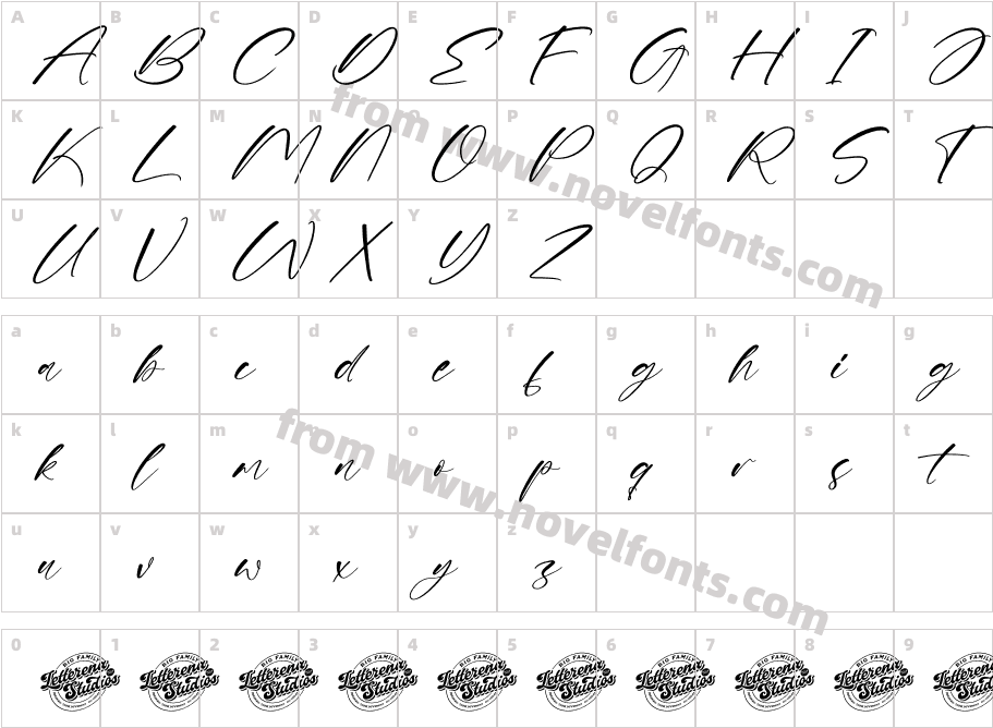 Genthome Special DEMO VERSION ItalicCharacter Map
