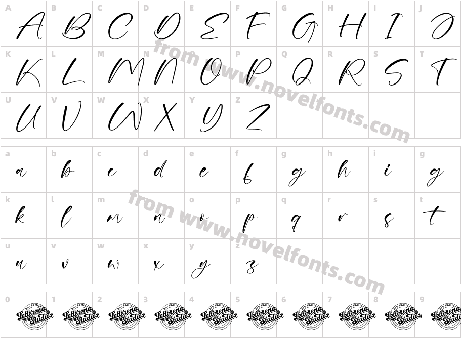 Genthome Special DEMO VERSIONCharacter Map