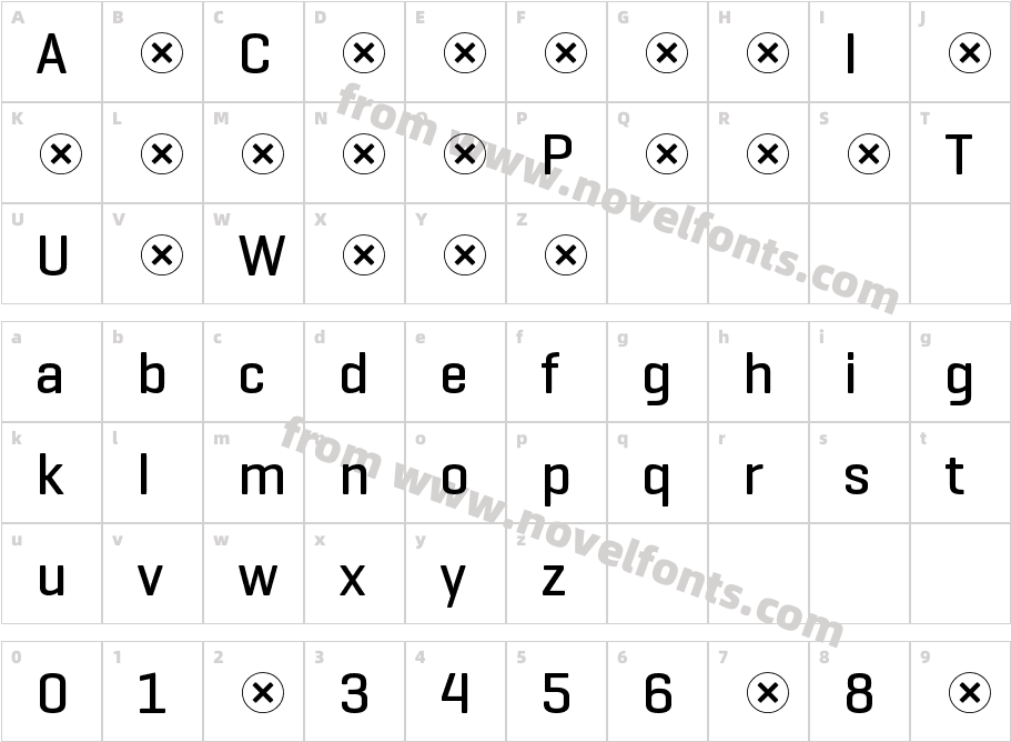 Geogrotesque MediumCharacter Map