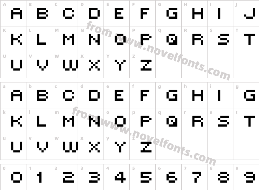 MINI 7Character Map