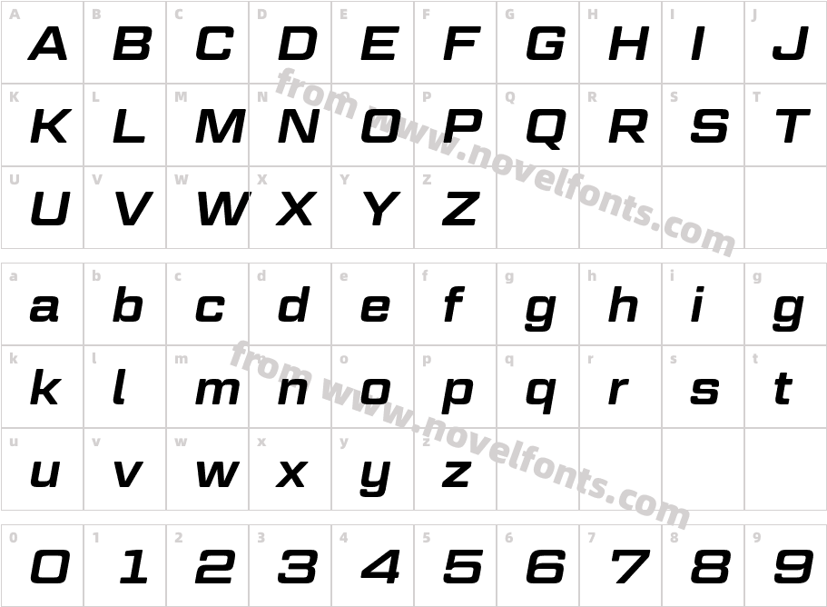 Geom Graphic Semibold ItalicCharacter Map