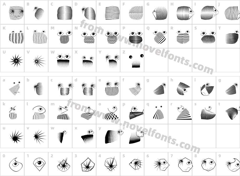Geometric FeelingsCharacter Map