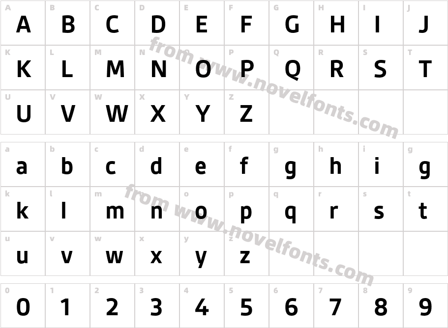 Gesta BoldCharacter Map