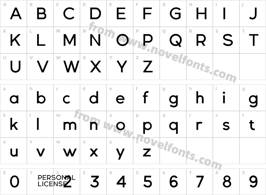 Gexo Sans MediumCharacter Map