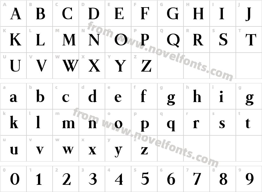 Giane W05 Heavy Alt 1Character Map