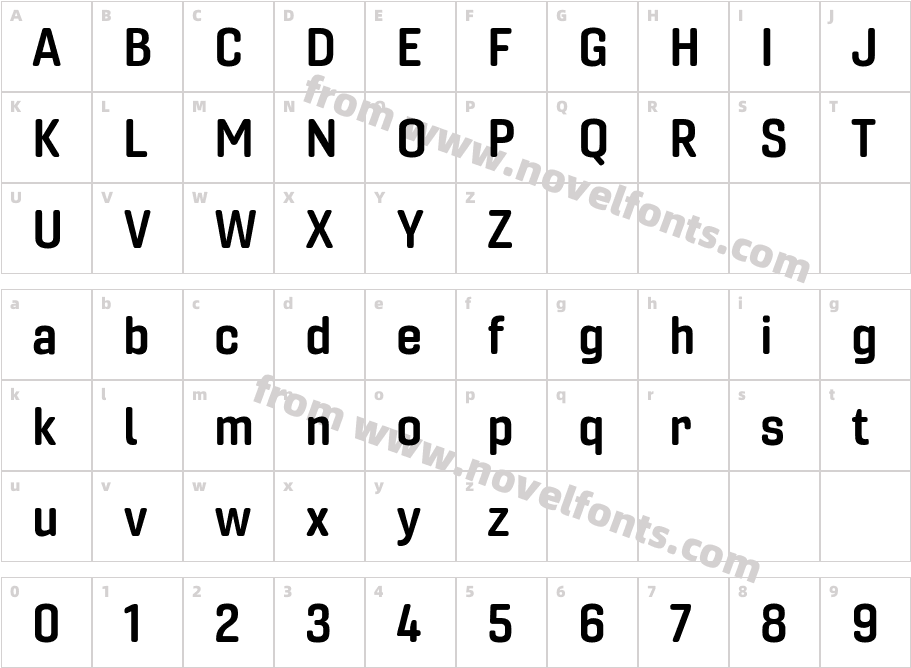 Gineso Soft Norm BoldCharacter Map