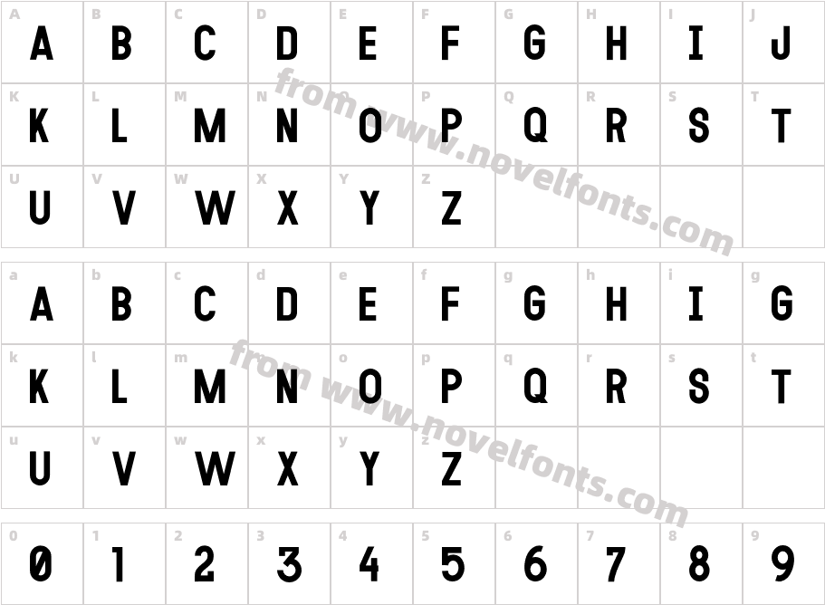 MODULAR 14Character Map