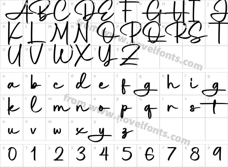 GlagioCharacter Map