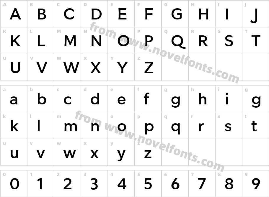 Glot Round RegularCharacter Map