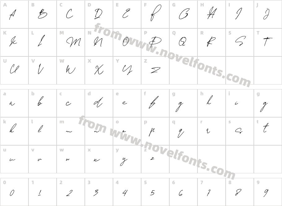 Glowing RegularCharacter Map