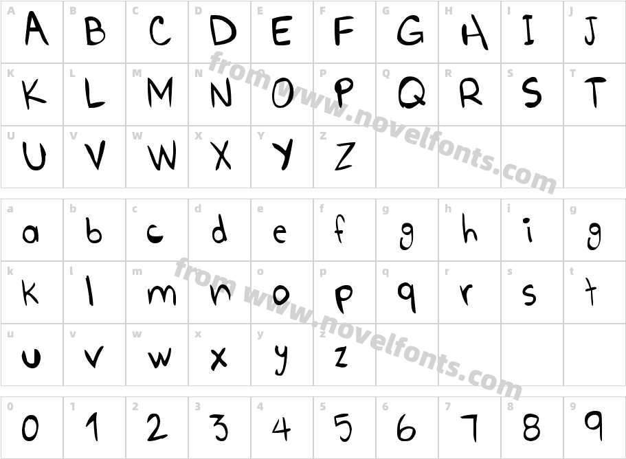Go Boom!Character Map