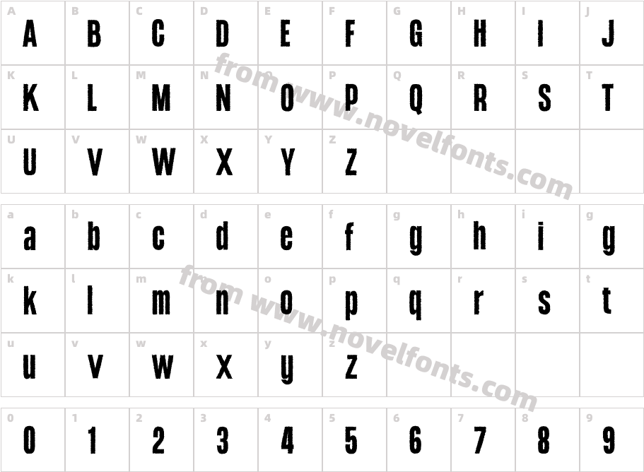 Godger RoughCharacter Map