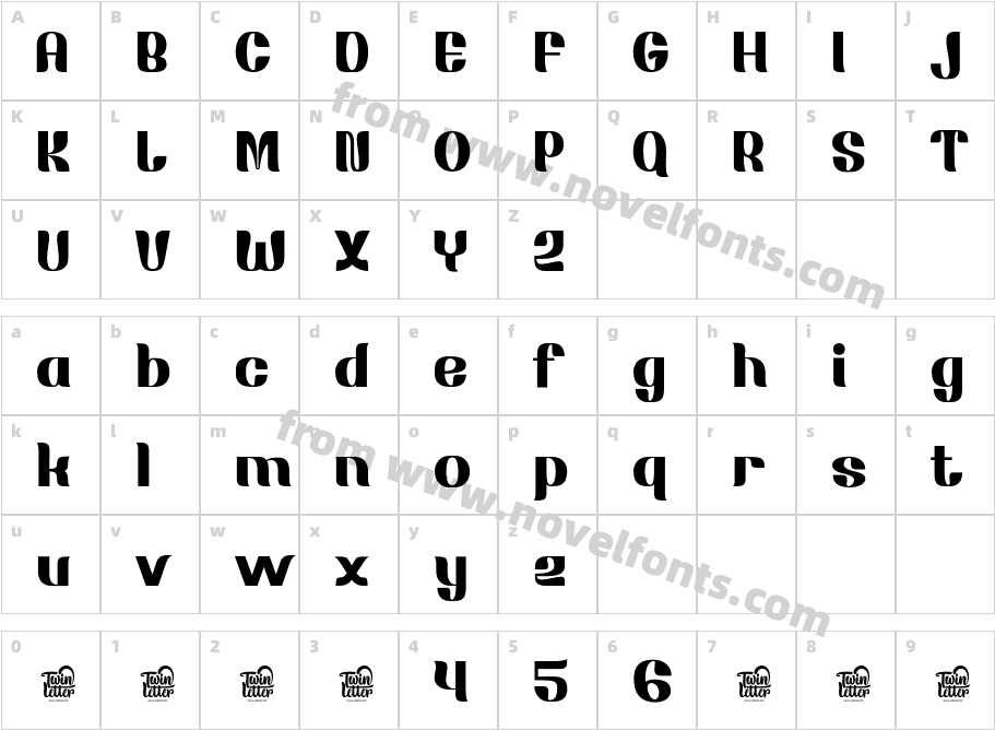 MOSANG-BoldCharacter Map