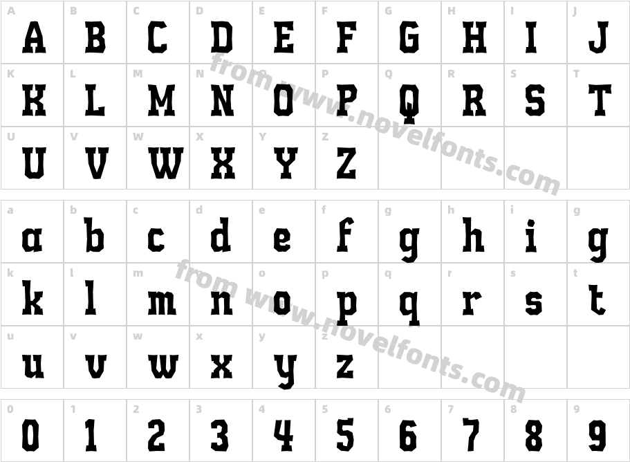 MOUNLEY DISCKETCharacter Map