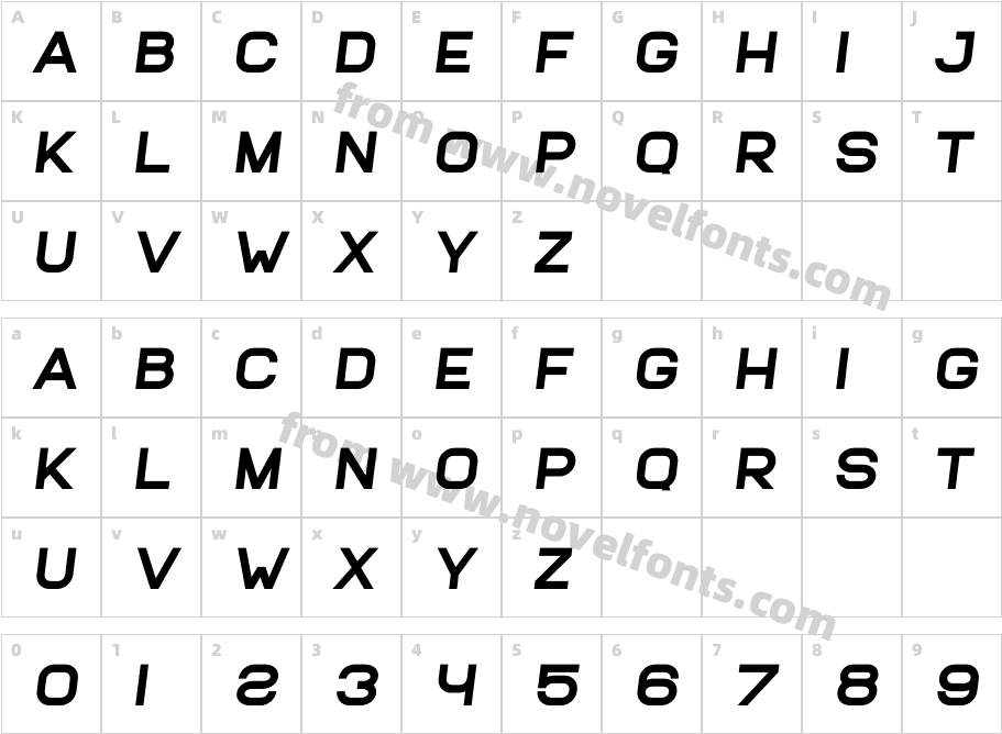 Golden Hooge ItalicCharacter Map