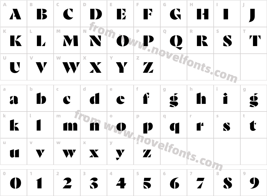 Goldich BlackCharacter Map