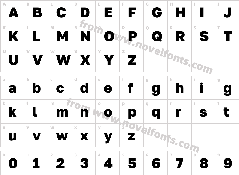 Golos Text Extra BoldCharacter Map