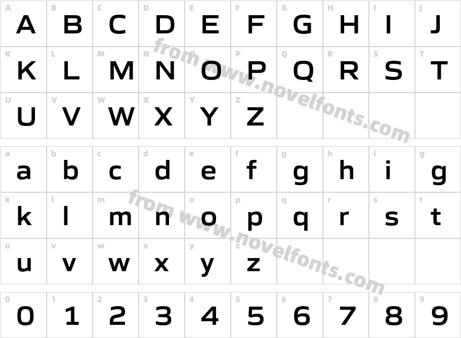 Gomme Sans SemiboldCharacter Map