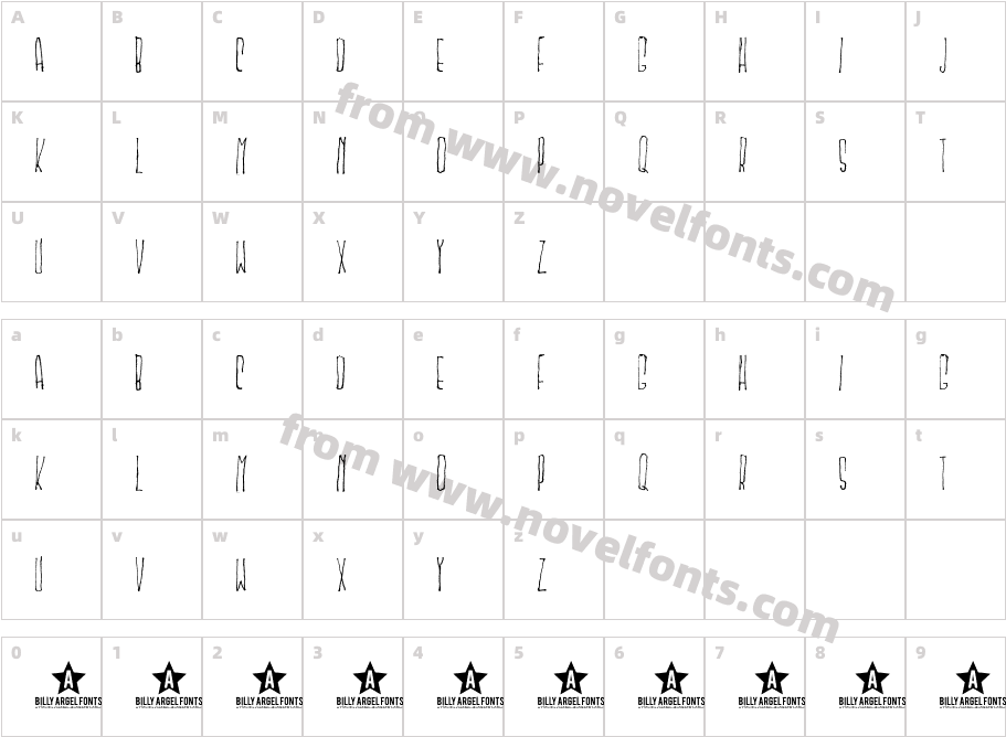 MSKITOKILLACharacter Map