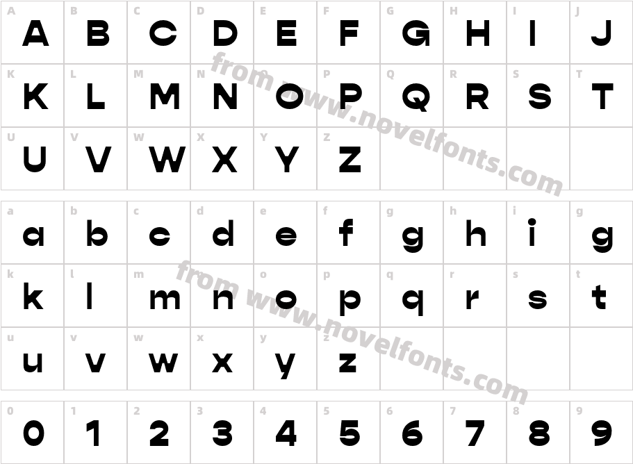 Gopher Display HeavyCharacter Map