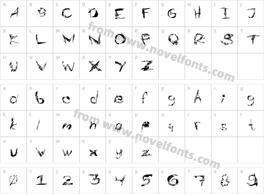 MSenderHesitationMarks01Character Map