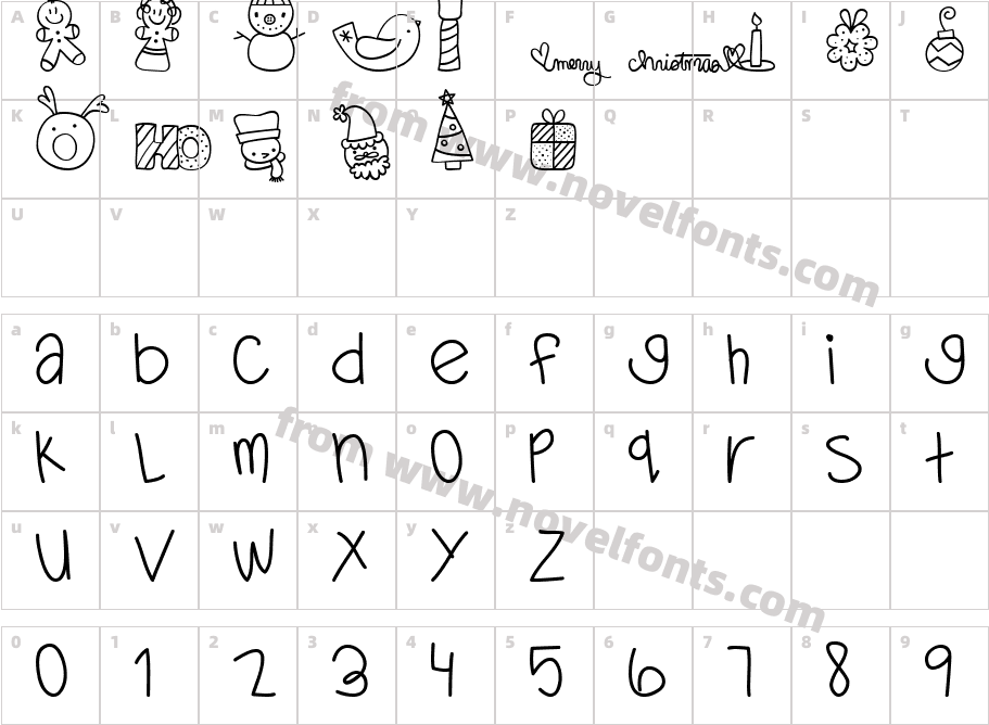 MTF Dear SantaCharacter Map